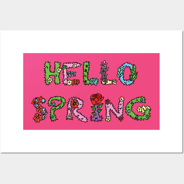 hello spring Wall Art by crunch.ins